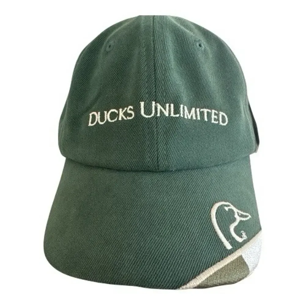 Ducks Unlimited Golf Hat Strapback Adjustable Green‎ Embroidered Classic NWT